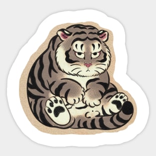 tigre cachorro enojado Sticker